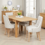 Cheshire Weathered Limed Oak Flip Top Dining Table + 4 Scoop Chair Set