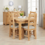 Cheshire Weathered Limed Oak Flip Top Dining Table + 4 Ladder Back Chair Set