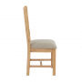 Cheshire Weathered Limed Oak Natural Fabric Upholstered Dining Chair