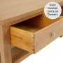 Cheshire Weathered Limed Oak 2 Drawer Coffee Table with Shelf