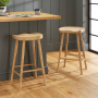 Cheshire Weathered Solid Oak Counter Bar Stool