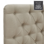 Chesterfield Button 4ft 6in Double Size Storage Ottoman Bed - Natural Linen Fabric