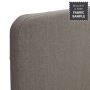 Soho Curved 5ft King Size Storage Ottoman Bed - Grey Linen Fabric