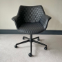 Milo Black Faux Leather Office Chair