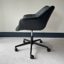 Milo Black Faux Leather Office Chair