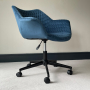 Milo Blue Velvet Office Chair