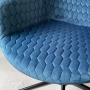 Milo Blue Velvet Office Chair