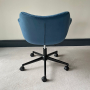 Milo Blue Velvet Office Chair