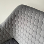 Milo Grey Velvet Office Chair