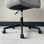 Milo Grey Velvet Office Chair