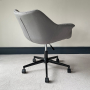 Milo Grey Velvet Office Chair