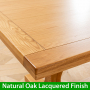 Solid Oak Refectory 2.4m Dining Table and 8 Natural Scoop Chairs