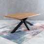 Metro Industrial Oak Medium 1.9m Starburst Dining Table – 6 to 8 Seat