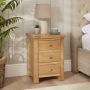 Marbury Oak 3 Drawer Bedside Table