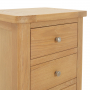 Marbury Oak 5 Drawer Tallboy Narrow Chest