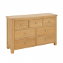 Marbury Oak 3 over 4 Drawer Wide Chest