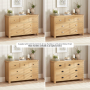 Marbury Oak 3 over 4 Drawer Wide Chest