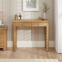 Marbury Oak 2 Drawer Dressing Table Desk