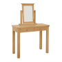 Marbury Oak 2 Drawer Dressing Table Set with Mirror