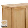 Marbury Oak Double Wardrobe with 2 Sliding Doors & 2 Drawers