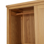 Marbury Oak Double Wardrobe with 2 Sliding Doors & 2 Drawers