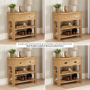 Marbury Oak 2 Drawer Hall Console Table