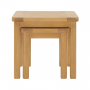 Marbury Oak Nest of 2 Side Tables