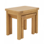 Marbury Oak Nest of 2 Side Tables