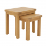 Marbury Oak Nest of 2 Side Tables