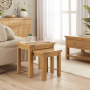 Marbury Oak Nest of 2 Side Tables