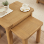 Marbury Oak Nest of 2 Side Tables