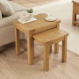 Marbury Oak Nest of 2 Side Tables