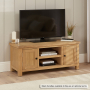 Marbury Oak Widescreen TV Unit Stand – Up to 60” TV Size