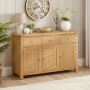 Marbury Oak Large 3 Drawer 3 Door Sideboard