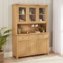 Marbury Oak Large Glazed Dresser Sideboard