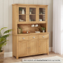 Marbury Oak Large Glazed Dresser Sideboard