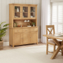 Marbury Oak Large Glazed Dresser Sideboard