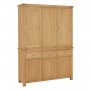 Marbury Oak Triple Kitchen Larder Pantry Cupboard