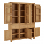 Marbury Oak Triple Kitchen Larder Pantry Cupboard