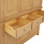 Marbury Oak Triple Kitchen Larder Pantry Cupboard