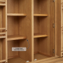 Marbury Oak Triple Kitchen Larder Pantry Cupboard