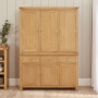 Marbury Oak Triple Kitchen Larder Pantry Cupboard