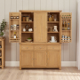 Marbury Oak Triple Kitchen Larder Pantry Cupboard