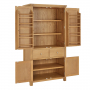 Marbury Oak Double Kitchen Larder Pantry Cupboard