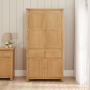 Marbury Oak Double Kitchen Larder Pantry Cupboard