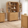 Marbury Oak Double Kitchen Larder Pantry Cupboard