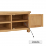 Marbury Oak Extra Large Widescreen TV Unit Stand – Up to 80” TV Size