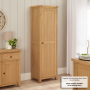 Marbury Oak Single Shaker Kitchen Pantry Cupboard