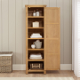 Marbury Oak Single Shaker Linen Cupboard