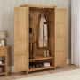 Marbury Oak Double Hallway Coat & Shoe Cupboard